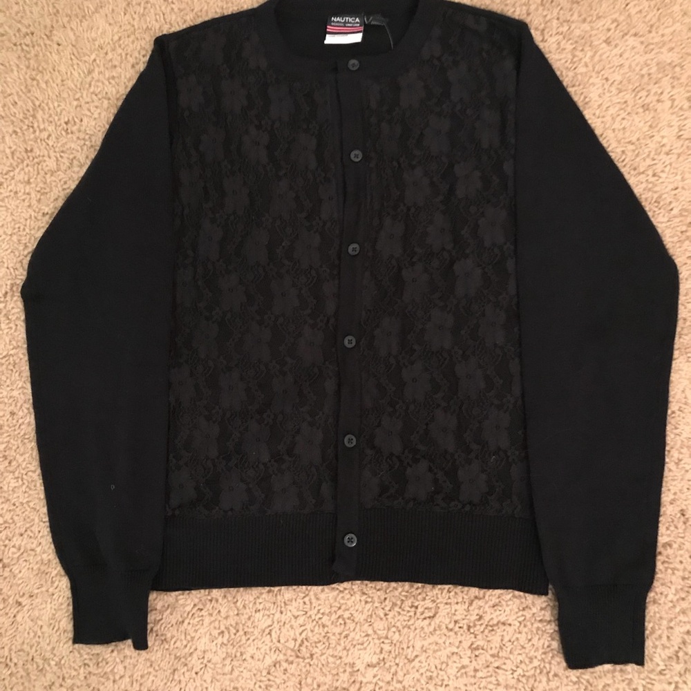 Nautica, navy blue sweater